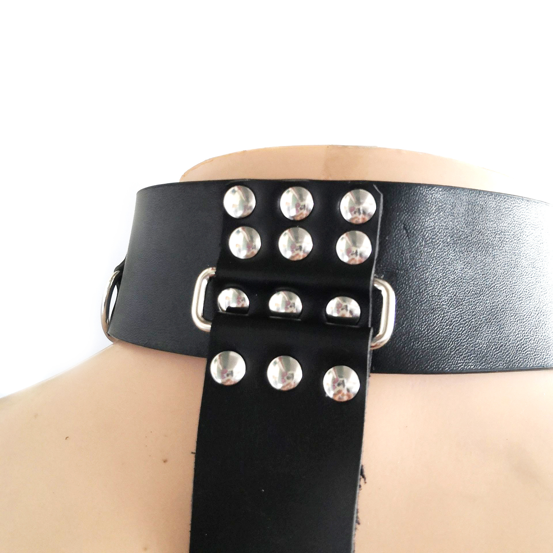 黑帝正品 成人情趣用品 另类束缚玩具 连手颈背镣一件代发 速卖通