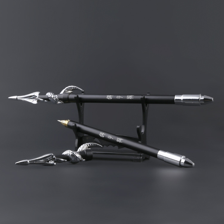 王者周边中性笔 孙悟空武器模型笔 宫本赵云苍天翔龙金属签字笔
