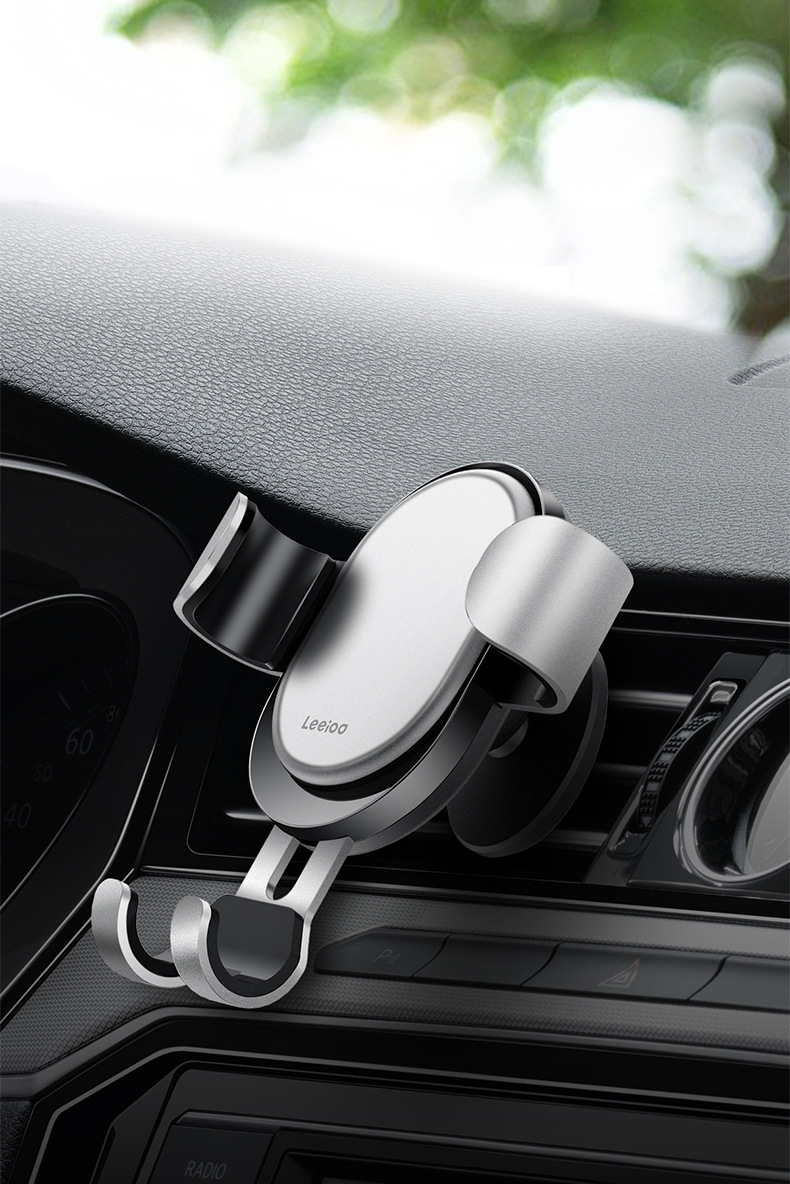 跨境新款 车载导航手机支架 汽车出风口支架 重力支架 懒人支架