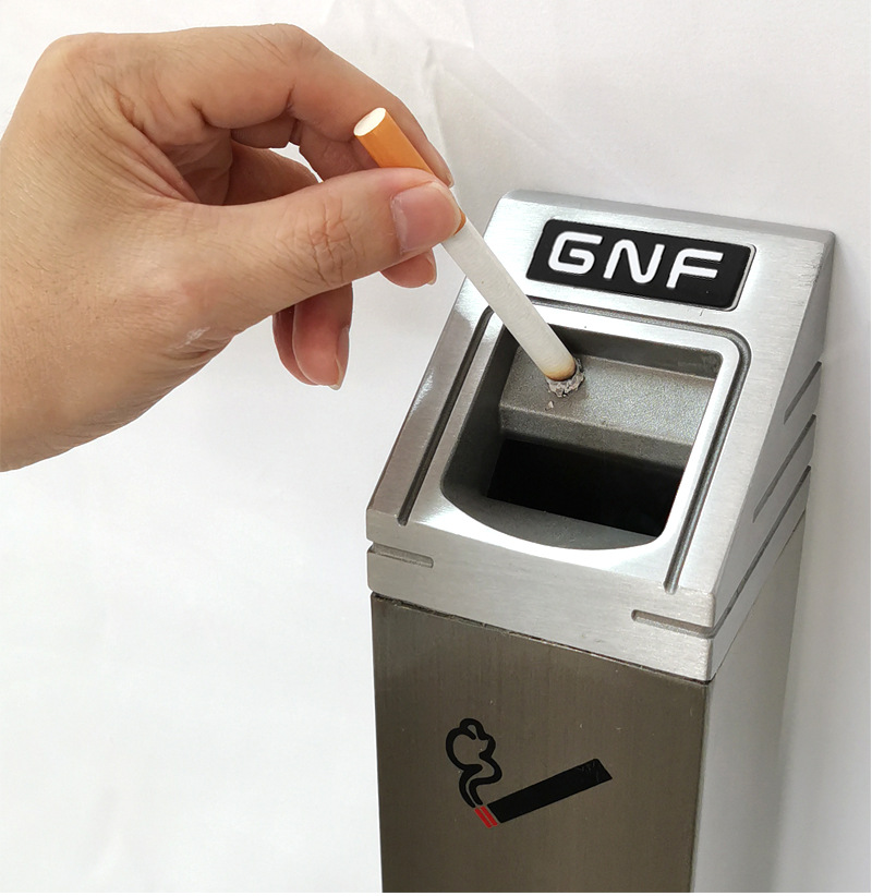 西安挂墙壁挂式电线杆烟灰柱不锈钢户外灭烟柱烟蒂收集器灭烟筒