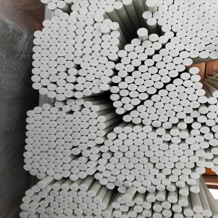 白色玻璃纤维圆杆玻纤维棒塑料半棒绝缘棒弹性棒农用拱棚杆