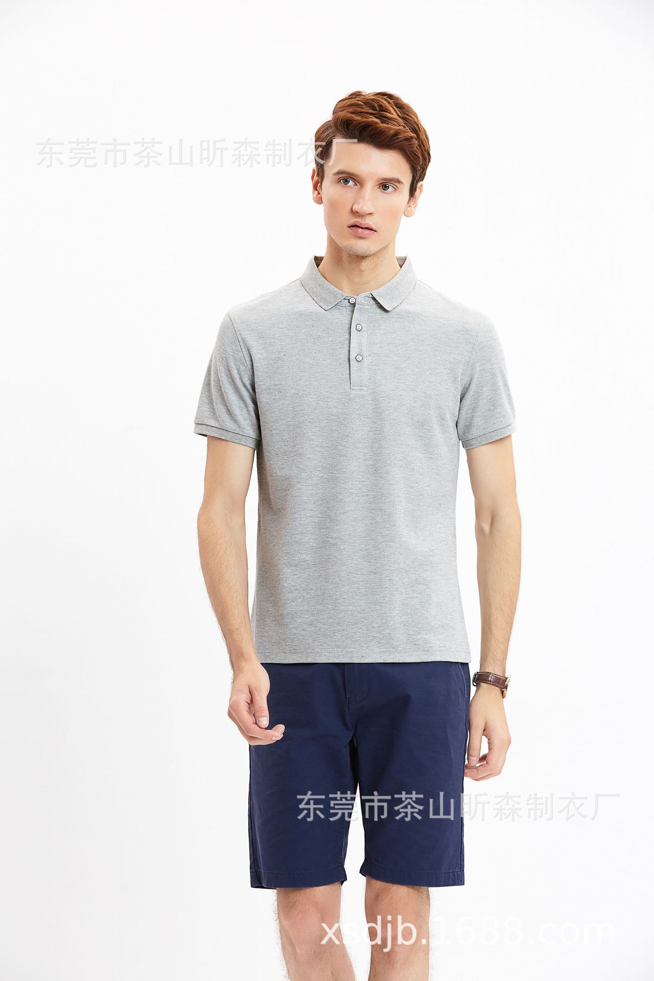 供应新款短袖工作服t恤衫 东莞企业高档制服polo衫 东莞厂服推荐