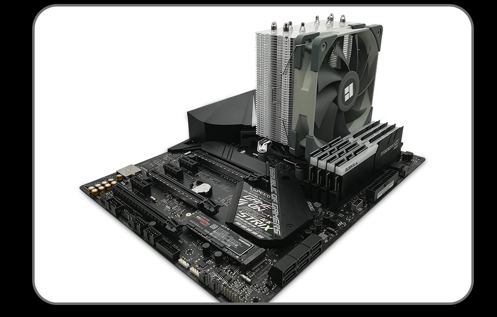 利民刺灵as120 cpu散热器 4热管12厘米大风量温控静音风扇多平台