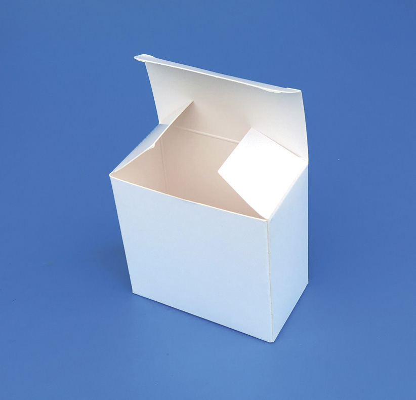 精致白卡小纸盒 通用全白内盒现货 扣底式针盒医疗器材产品包装盒