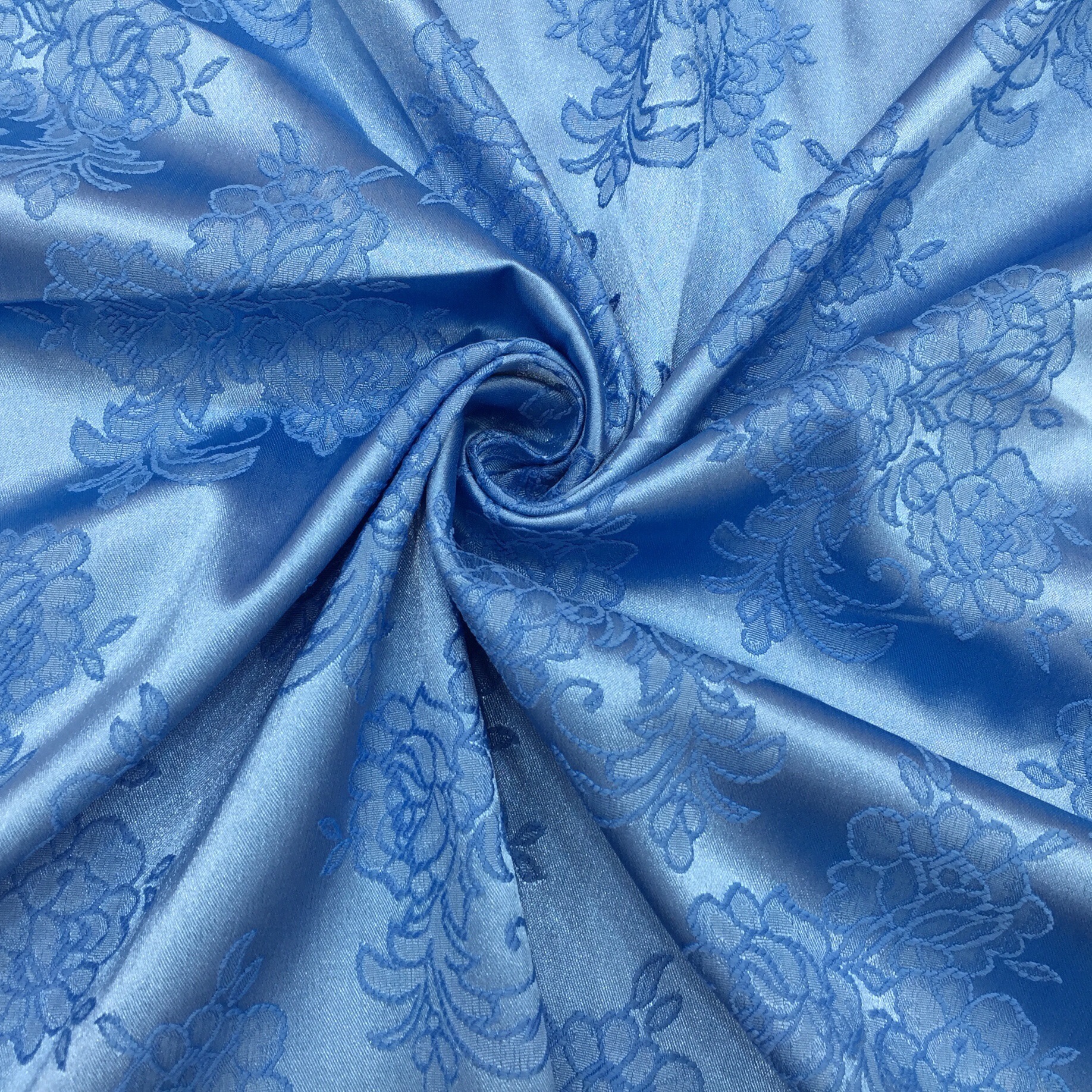 工厂现货梭织提花布缎面葡萄花暗纹新品女装童装汉服旗袍面料批发