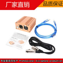 厂家直销大振膜电容麦克风幻象电源USB国际通用48V幻像电源适配器