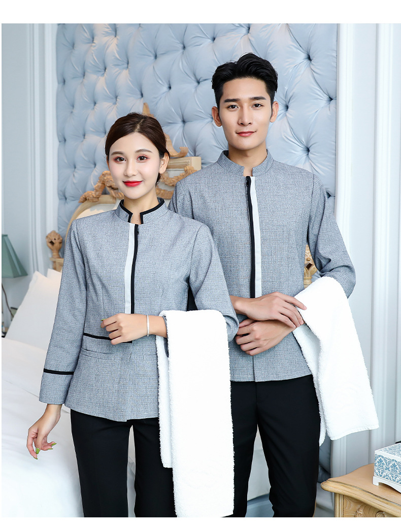 酒店工作服秋冬装保洁服长袖宾馆客房服务员工作服清洁工装制服女
