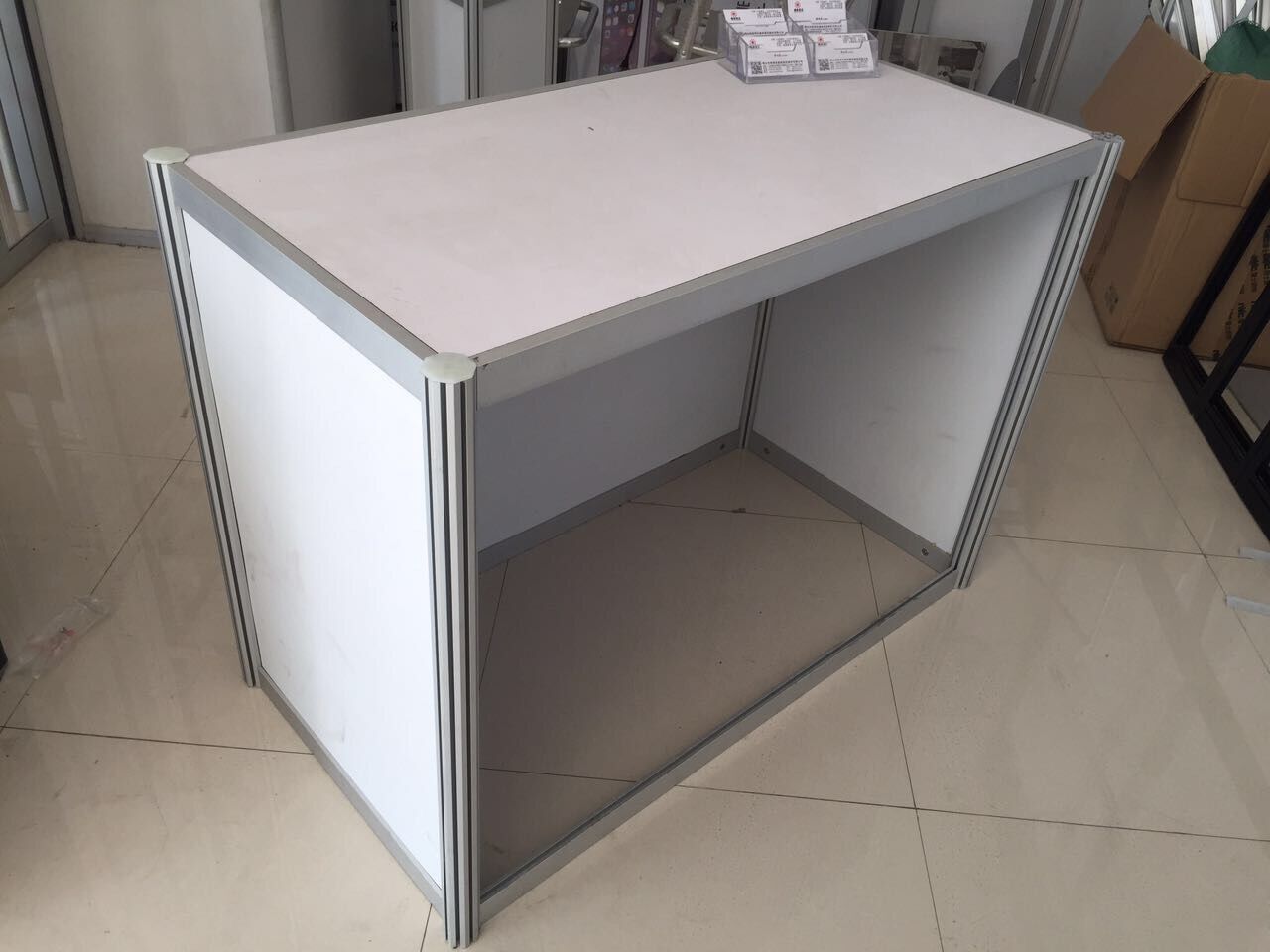 展会参展展桌拆装八凌柱桌子展览展销会展桌