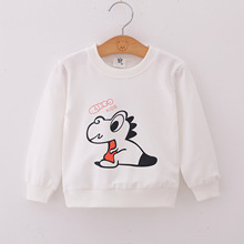 【嗳沐】春秋儿童长袖卫衣 男女童圆领打底衫纯棉T恤0-3岁代发