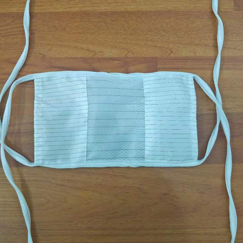 防静电布口罩 防尘网布口罩 无尘服 防尘条纹口罩