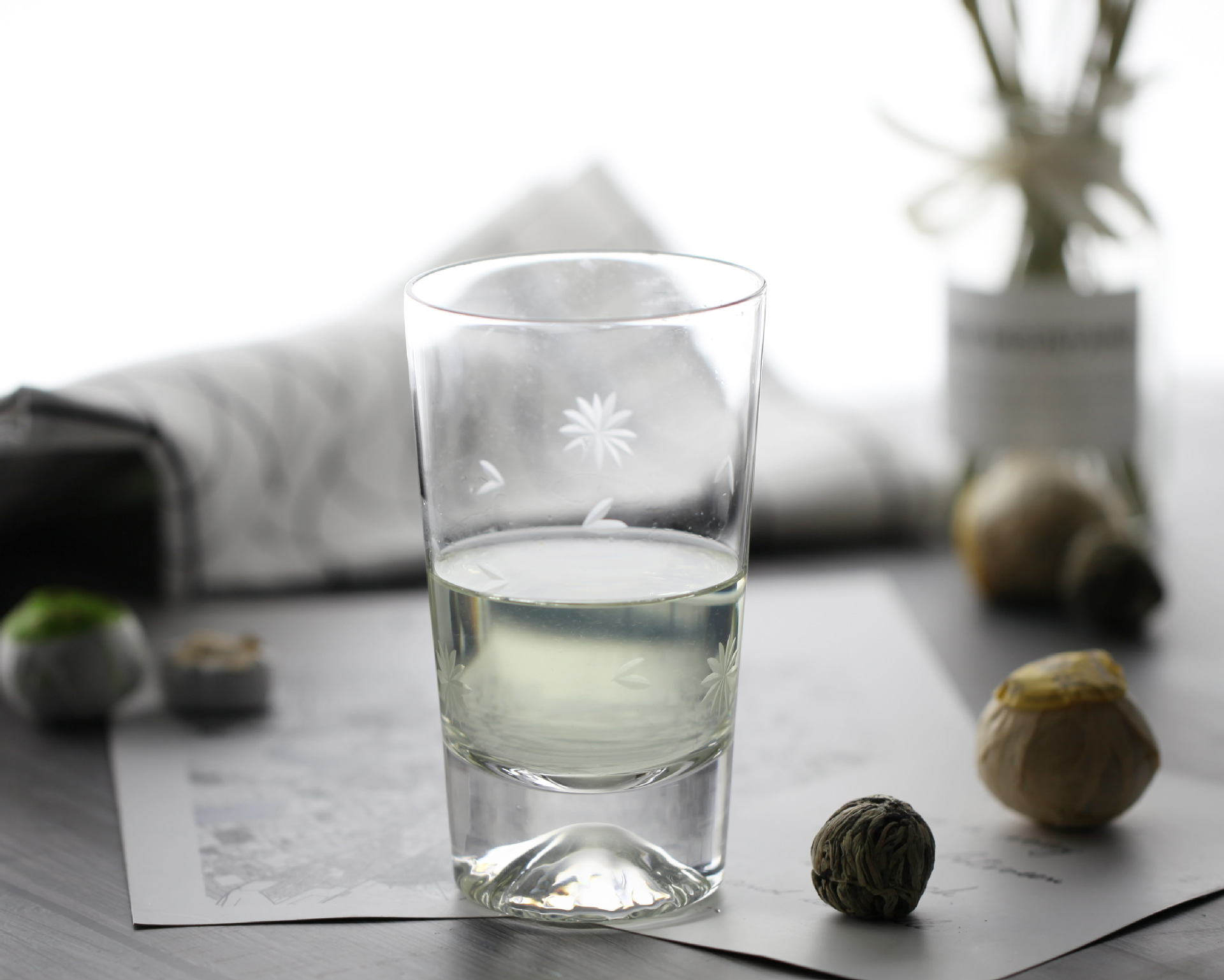 雪山创意日式玻璃杯唯美玻璃水杯会龙伊莉斯【现货支持私人订制】