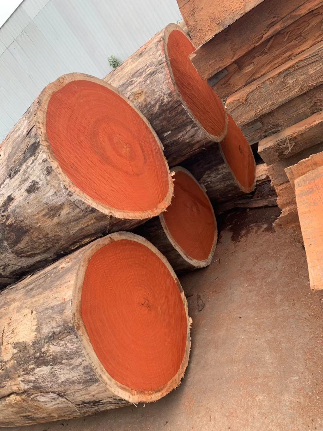 批发零售红花梨原木木材 烘干红花梨板材 家具工程古建防腐木材