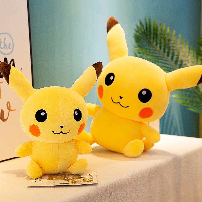呆萌羽绒棉q版皮卡丘 舒适毛绒玩具玩偶公仔儿童礼物 厂家直销
