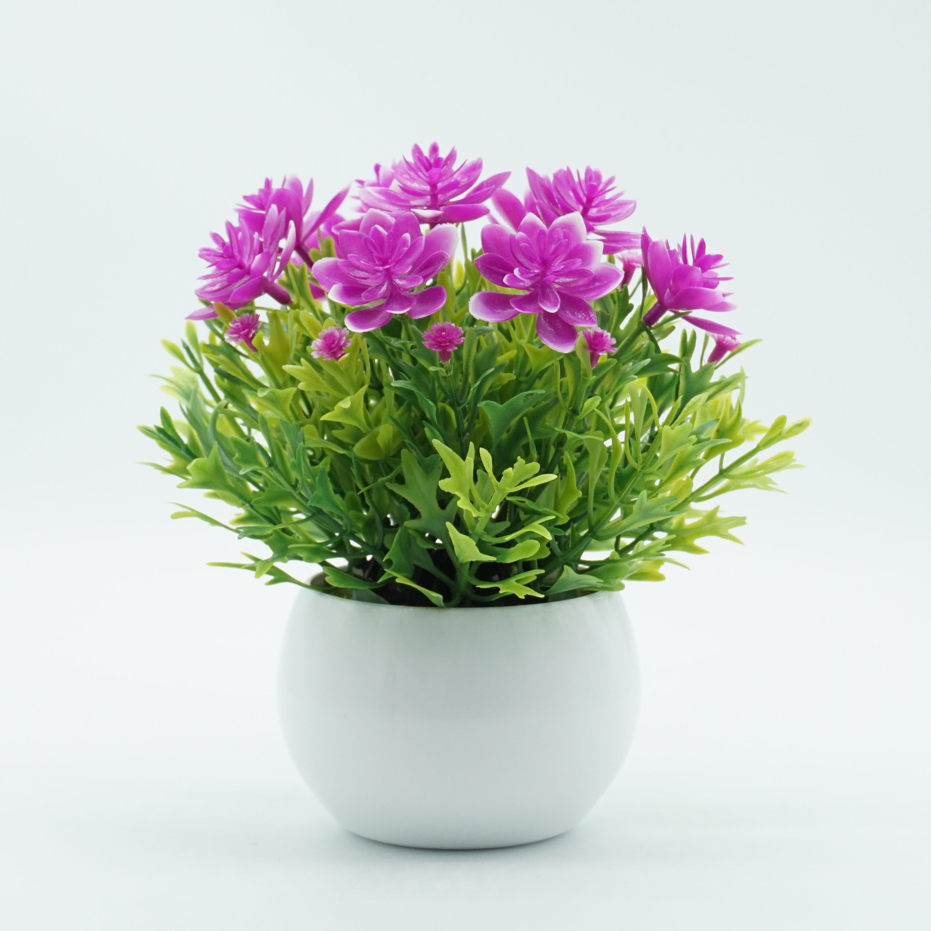 新款仿真植物盆景 塑料假花盆栽 家居装饰仿真绿植花卉小摆件批发