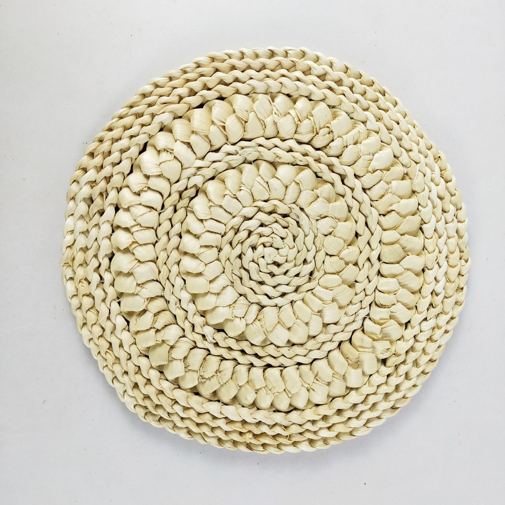 田园风玉米皮手工缝制订花餐垫 桌垫