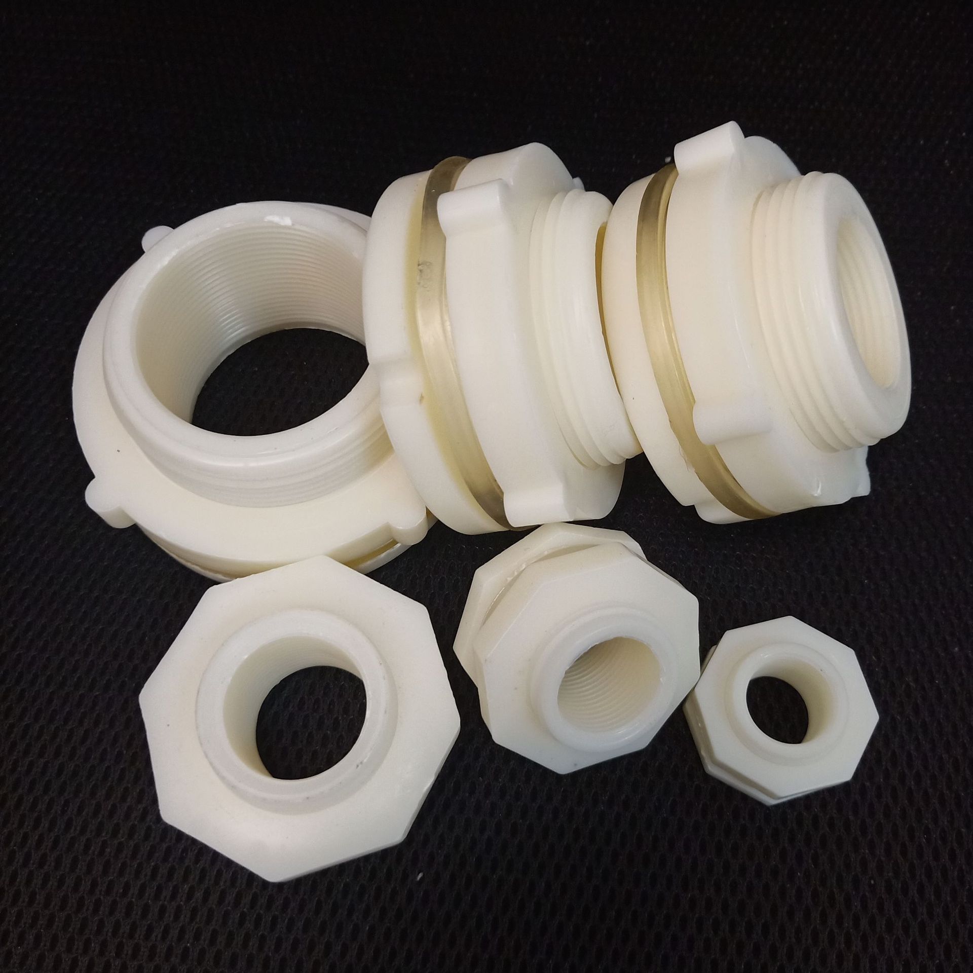 abs水塔接头 水桶内外丝出水口配件 浴缸水池接头 4分 6分 2.5寸