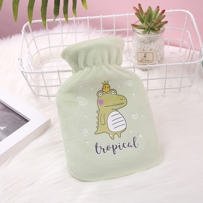 Popular Recommended Japanese Style Girly Style Hot Water Bag Cartoon Pattern Hand Warmer Explosion-Proof Hot Water Injection Bag Wholesale