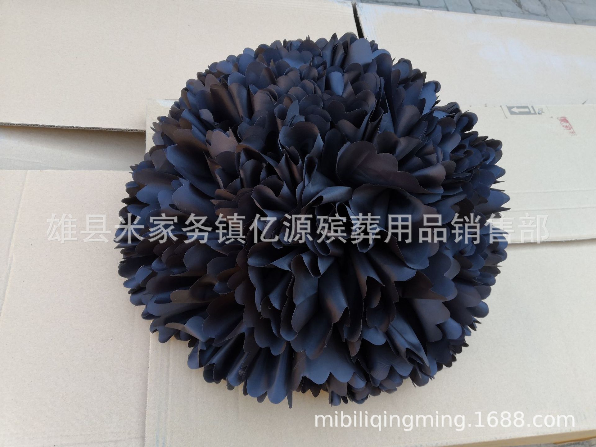 殡葬用品厂家批发50公分车头花 灵车花 大黑花