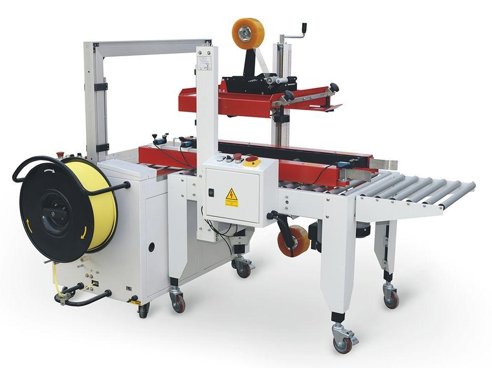 生产批发销售自动打包流水线全自动打包机封箱机自动包装流水线