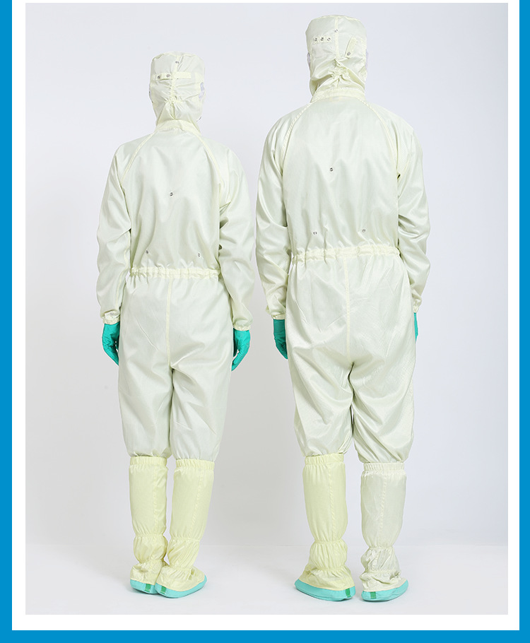 制药车间耐高温三连体洁净服定制