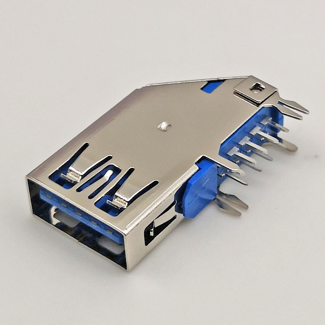 0母座 a母90度侧插 usb3.0插座 侧插母座平口