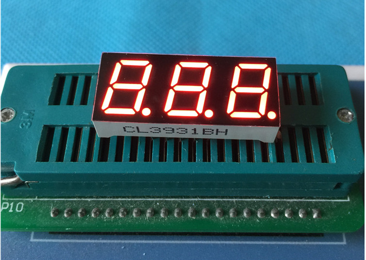39三位数码管红色共阴3931ah 3931as 3391 0.39寸3位数码管共阴