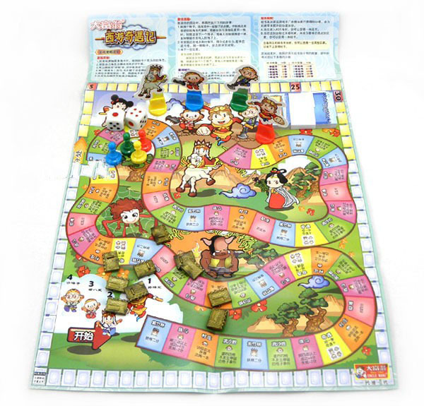 正版大富翁 卡通版游戏棋---西游奇遇记游戏棋 6201儿童学生玩具