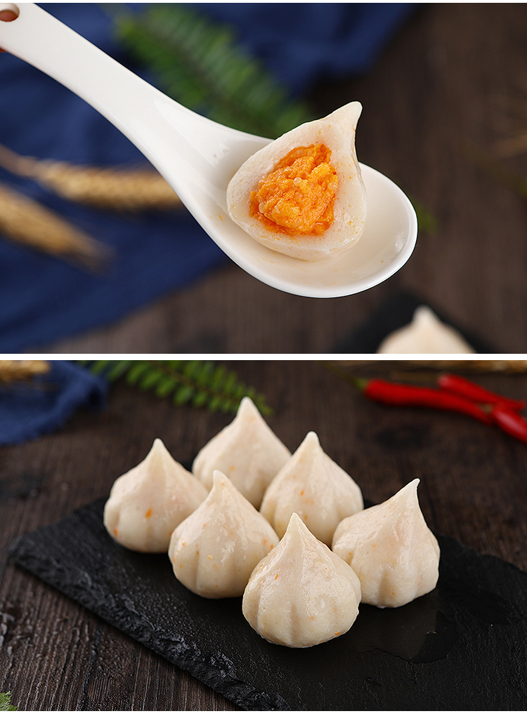 蟹籽仙桃海鲜丸子系列关东煮日韩煮物食材启丰红点蟹子包3kg