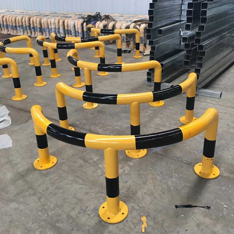 门型防撞栏碳钢护栏 圆管焊接立柱 车间防撞隔离护栏