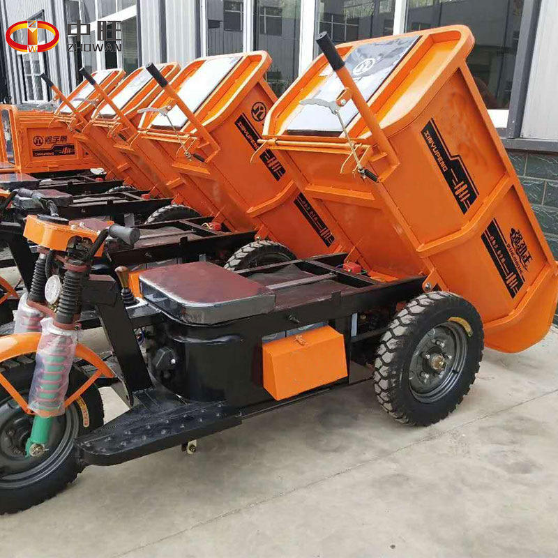 电动三轮车 工地用2吨自卸三轮车 电动拉砖拉灰车