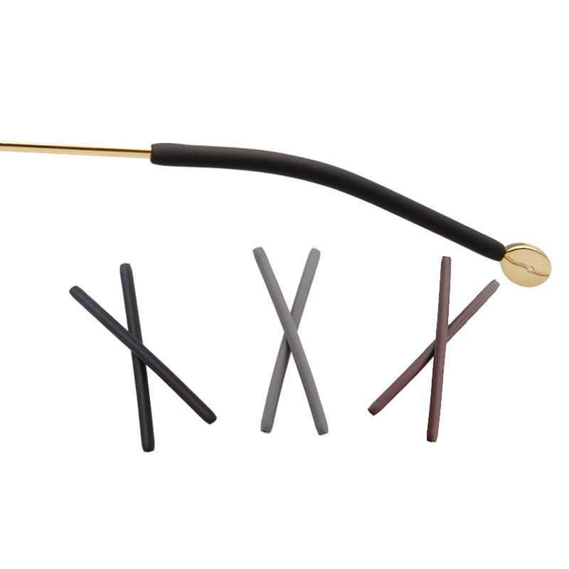 眼镜脚套防滑硅胶镜腿套眼睛配件框架太阳镜圆针金属眼镜腿套