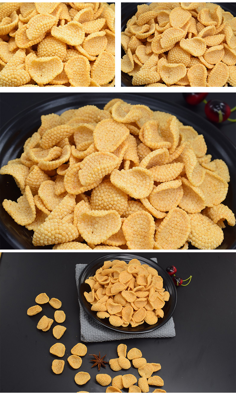 批发潮巴爷小米锅巴160克麻辣孜然网红休闲怀旧零食品一件代发