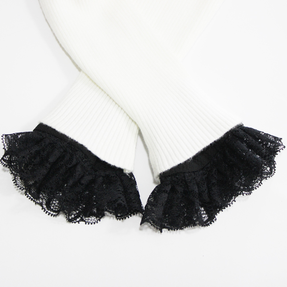 2019新 女毛衣搭配蕾丝花边边假袖子 假袖口 欧美亚马逊