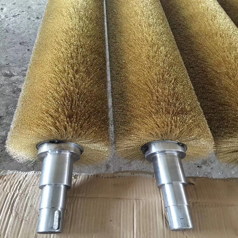 供应清洗尼龙毛刷辊 金属丝毛刷辊毛刷 除污滚刷 多种刷毛异形刷