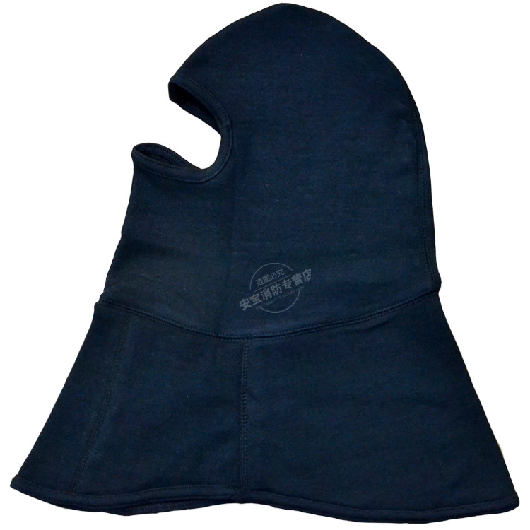 消防员防护头套 防火阻燃头罩 保暖消防装备 芳纶黑色单层头套