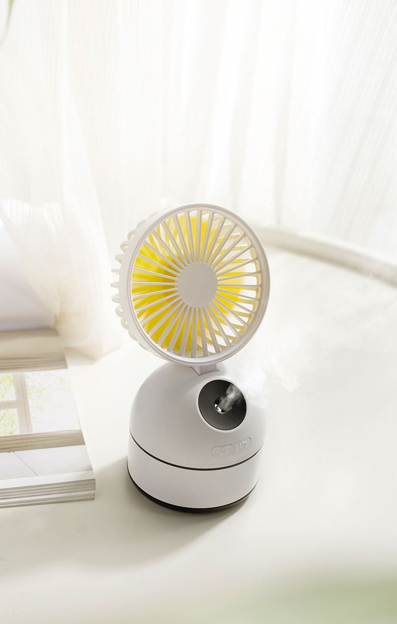 创意迷你喷雾风扇补水保湿usb随身加湿器户外便携式充电桌面风扇