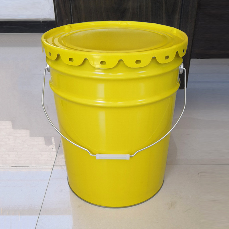 厂家定制 金色油漆涂料铁桶 包装用防水包装铁桶 金属包装化工桶