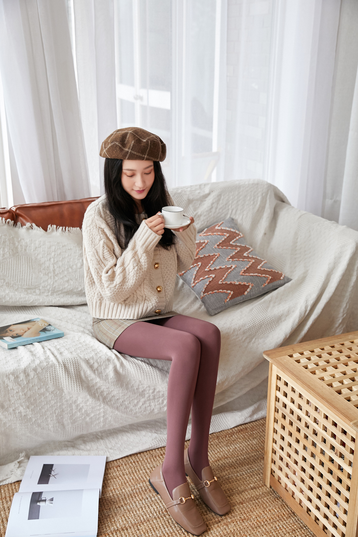 秋冬锦纶磨毛薄绒中厚保暖显瘦美腿打底连裤袜高弹大码打底袜