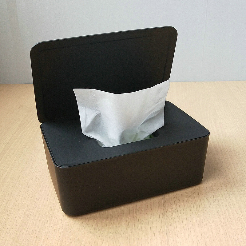 Spot Desktop Wet Tissue Box Mask Sealed Wipes Storage Box Household Dustproof Cover Wet Tissue Box Paper Extraction Box