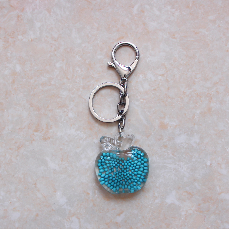 ins热卖亚克力苹果挂件 圣诞节平安夜小礼品 夏季水果造型钥匙扣-阿里