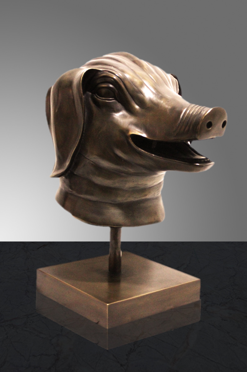 纯铜仿圆明园十二生肖兽首摆件铸铜喷水十二生肖雕塑室外水景装饰