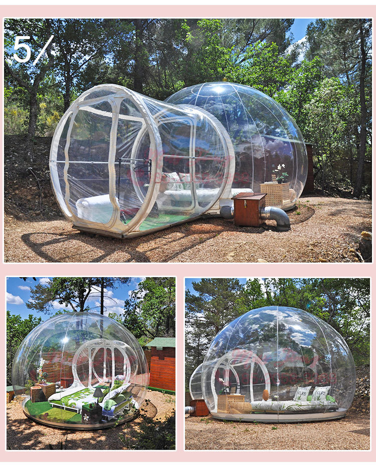 户外露营充气泡泡屋透明帐篷星空酒店民宿度假餐厅宣传展览模型
