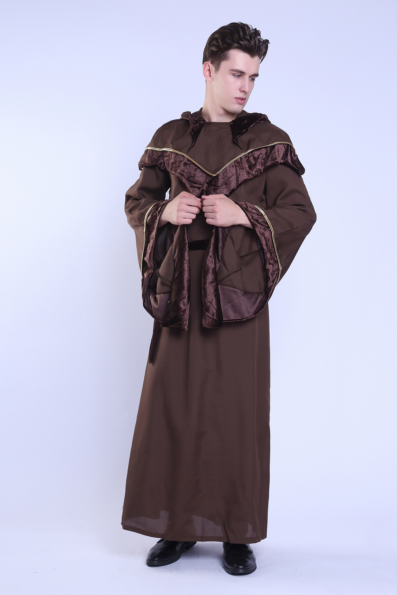 宗教教父男款巫师服 万圣节cosplay酒吧舞会舞台服表演服批发代发