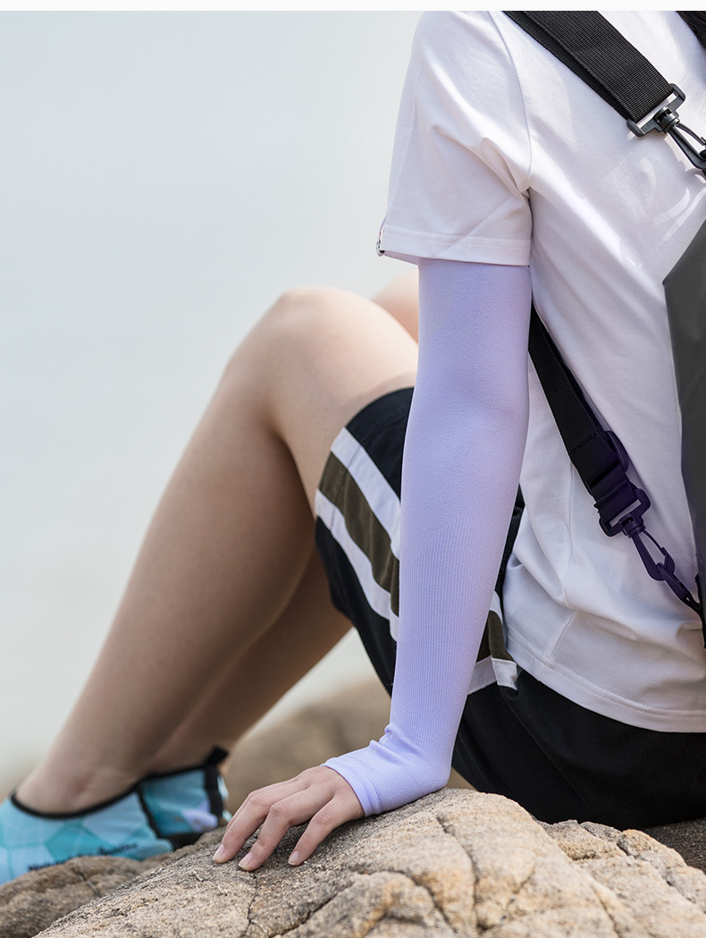 nh挪客户外冰袖防晒冰丝袖套男女夏天运动骑行袖套开车遮阳袖套