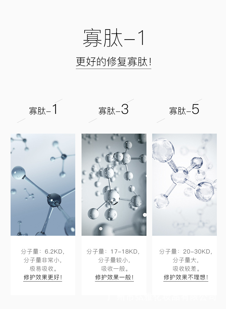 寡肽修复原液 修护痘疤痘坑 淡化痘印产品精华液态冻干粉正品