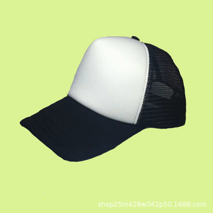 Customized Advertising Hat Work Travel Sunshade Peaked Baseball Mesh Cap in Stock Wholesale Custom Logo Printing Pattern