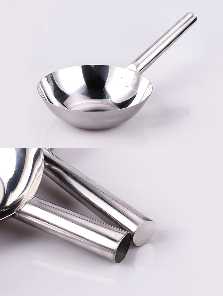 不锈钢水瓢家用舀水勺食堂不锈钢汤勺短柄厨房烹饪水瓢工业瓢批发