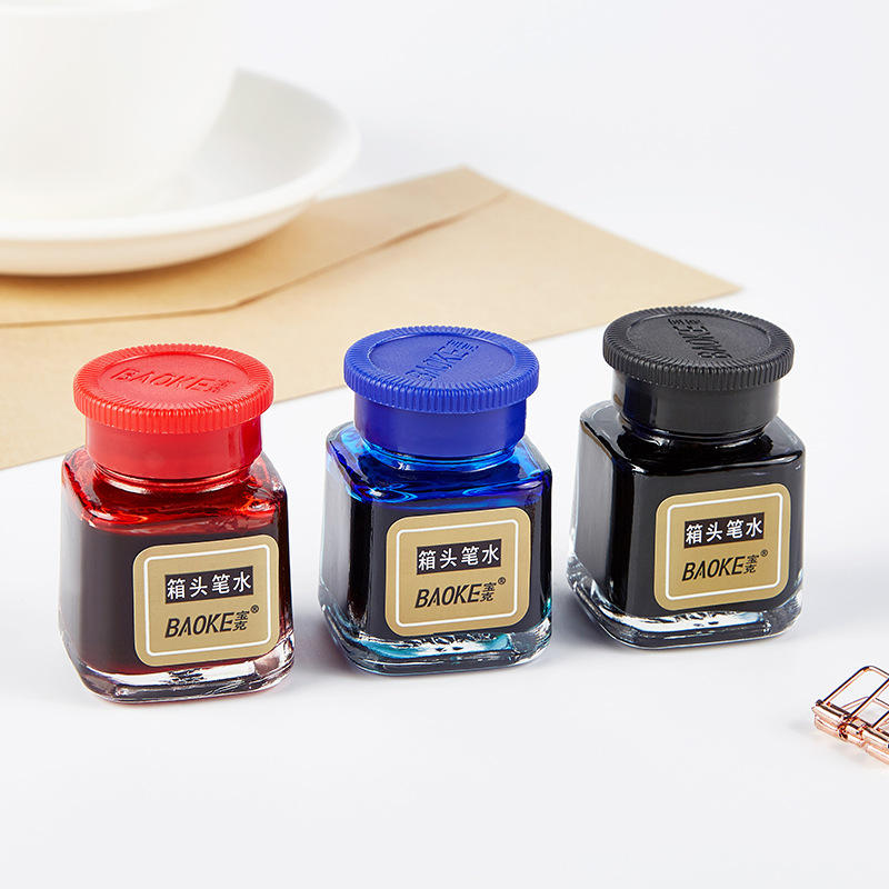 宝克no130记号笔墨水(25ml/瓶)三色可以选油性箱头笔添加补充墨水