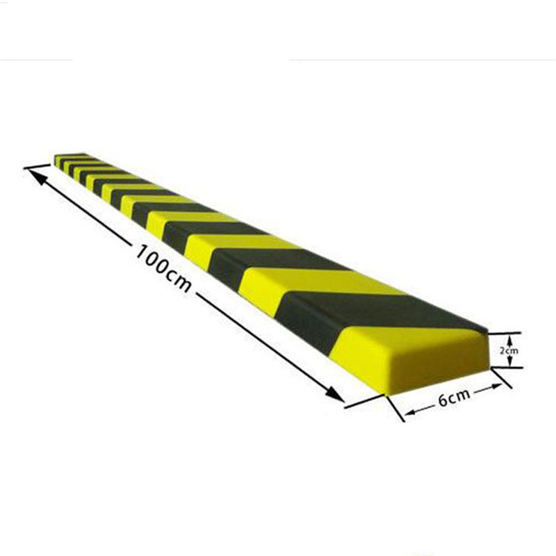 防护海绵黑黄相间车库警示缓冲防撞条 聚氨酯机械设备绝缘护角条