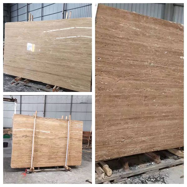 米黄色洞石 大理石大板 现代简约米色黄色大理石室内外装饰材料